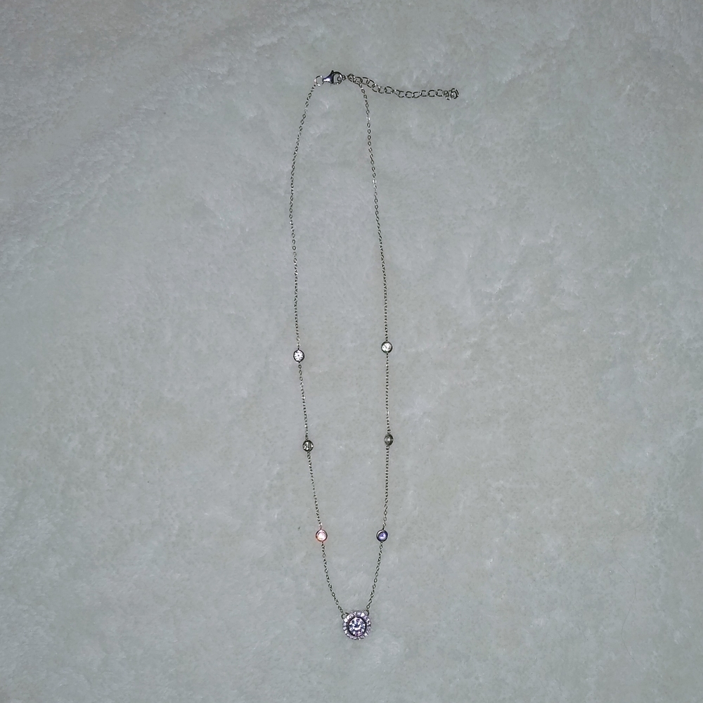 Silpada Sterling Silver and Crystal Necklace